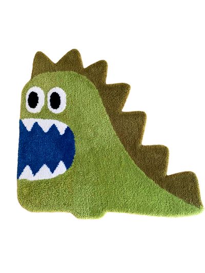 Alfombra tufting de diseño dinosaurio, por Wafore